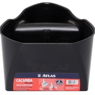 Imagem de Caçamba Plástica para Pintura 2 Litros Atlas AT1420P - Preto - 000034