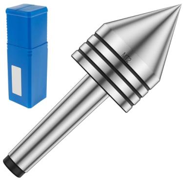 Imagem de KHZSPP Torno Live Center, Woodworking MT2 Heavy Duty Live Tailstock Center, peças de torno de madeira Bullnose Live Cente