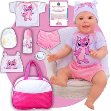 Imagem de Bebê Reborn Menino Original Mazie Realista de Silicone Pode Dar Banho 