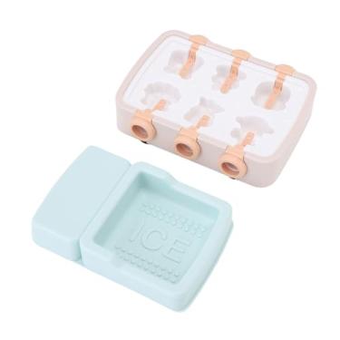 Imagem de YOUTHINK Moldes de picolé Com Formas de Animais, Design de picolé de Desenhos Animados Com Tampa e Moldes de Gelo Reutilizável para Guloseimas Caseiras