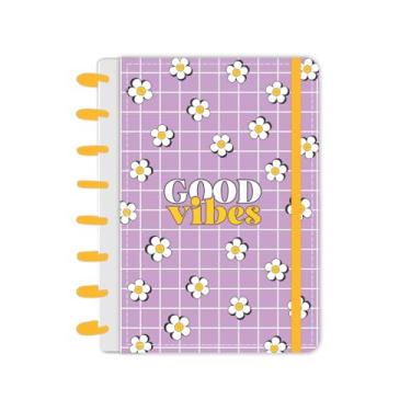 Imagem de Caderno de Discos Capa Dura A5 Vibes Lilás Abyara Graf tipo Caderno Inteligente
