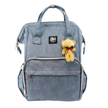 Imagem de Mochila Maternidade Impermeável Bh Travel Azul Claro