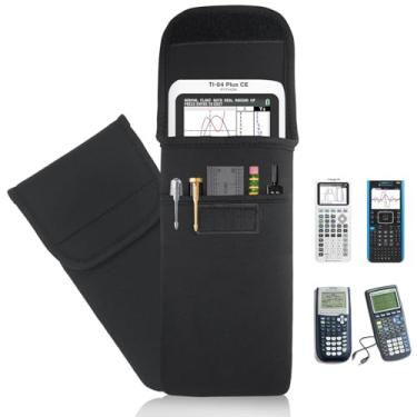 Imagem de NUENSS-ROR Capa para calculadora gráfica macia TI-84 Plus, capa de neoprene para calculadora gráfica Texas Instruments TI-84 Plus CE/TI-84 Plus/TI-Nspire CX II CAS/TI-83 Plus (apenas capa)