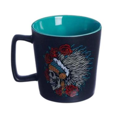 Imagem de Caneca De Cerâmica Buck Cacique Caveira 400Ml