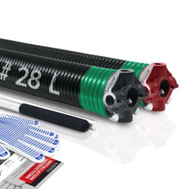 Imagem de Par de molas de torção para portas de garagem KaiMindogz 0,243x2x71cm