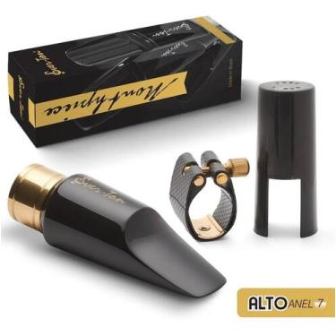 Imagem de Boquilha ever-ton para sax alto - anel de metal 7