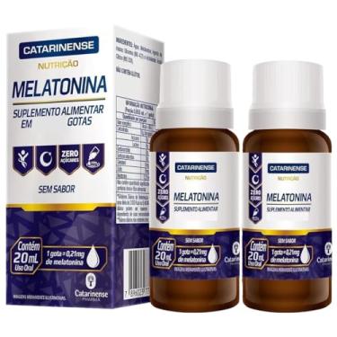 Imagem de Kit 2x Melatonina em Gotas 0,21mg por Gota - Catarinense 20ml