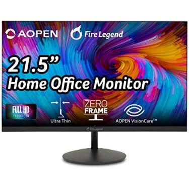 Imagem de AOPEN Monitor de escritório para jogos 22SA2Q Hbi 54.6 cm Full HD (1920 x 1080) Zero-Frame | Tecnologia AMD FreeSync | Design ultrafino e elegante | Até 100Hz | 1ms (TVR) | Luz azul baixa |