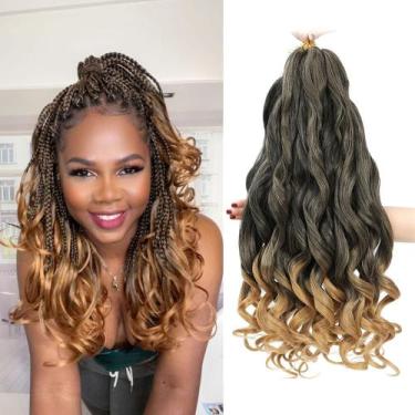 Imagem de Braiding Hair conrora French Curly, pré-esticado, 30 cm, 8 pacotes