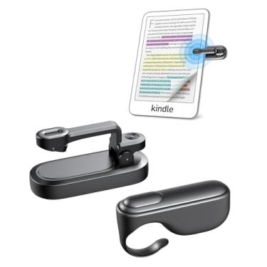 Imagem de Bnlei Virador de página remoto para Kindle Paperwhite Oasis Kobo eReader, clique para controle de página para iPad/telefone/tablet/acessórios de leitura de e-book com alça de pulso bolsa de