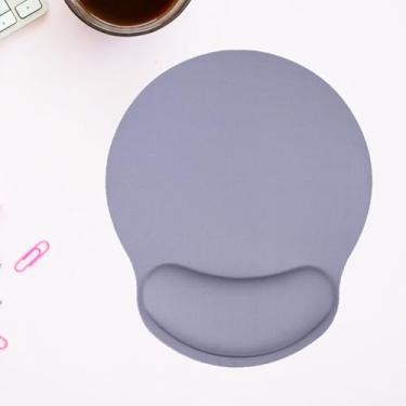 Imagem de Generic Mouse pad e almofada de descanso de pulso, suporte de pulso de espuma viscoelástica de borracha antiderrapante, mouse pad ergonômico para computador de escritório em casa, cinza