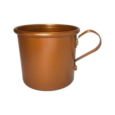 Imagem de Caneca Copo Moscow Mule Alumínio Cor Cobre 350ml - Casa Palace