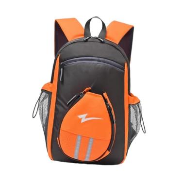 Imagem de Dynwave Mochila para tênis de mesa com compartimento ventilado para sapatos, bolsa portátil para raquete de tênis, bolsa para transporte de raquete para, Cinza