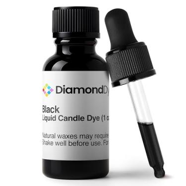 Imagem de Tinta líquida preta para velas (28 g) - Feito nos EUA - Ingredientes puros e simples - Suprimentos para fabricação de velas para soja, parafina, palma ou cera de gel. 10 cores vibrantes para escolher