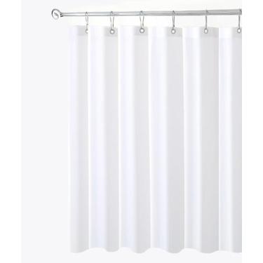 Imagem de Forro de cortina de chuveiro em tecido Biscaynebay branco 100x180cm