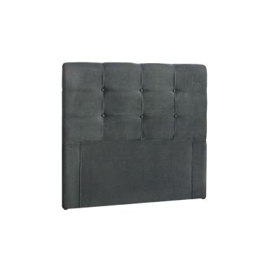 Imagem de Painel de Cama Box Estofada Solteiro Clean Plus Suede Cinza - Simbal