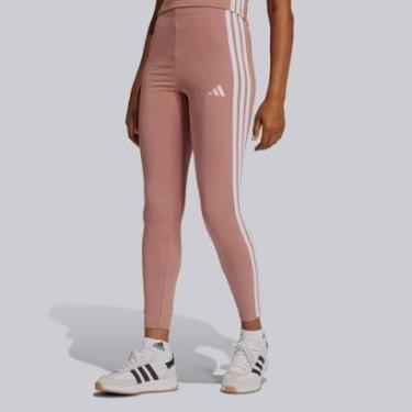 Imagem de Calça Legging Adidas 3 Stripes Feminina Marrom-Feminino