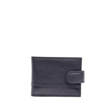 Imagem de Carteira Masculina Fasolo Couro com Botão Preto-Masculino