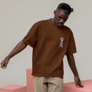 Imagem de Camiseta Techmalhas Oversized Estampada Academia Casual Masculina-Masculino