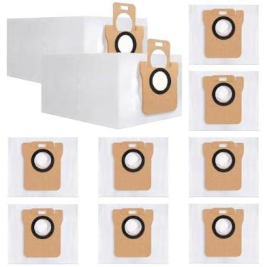 Imagem de Chewtoyo Aspiradores de pó robôs L10S Ultra, L10 Ultra e L20 Ultra - Pacote com 10 sacos de poeira, capacidade de 3L, sacos de substituição de lixo não tecido, sacos de poeira de alta filtração