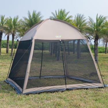 Imagem de ZONGTI Tenda de tela para casa de 30 x 3 m - abrigo instantâneo de malha pop-up com teto à prova d'água e guarda-sol, configuração fácil para acampamento, quintal, praia, piquenique