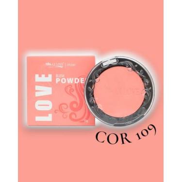 Imagem de Blush em Pó Cintilante Max Love - Efeito Iluminado e Natural Cor:24090