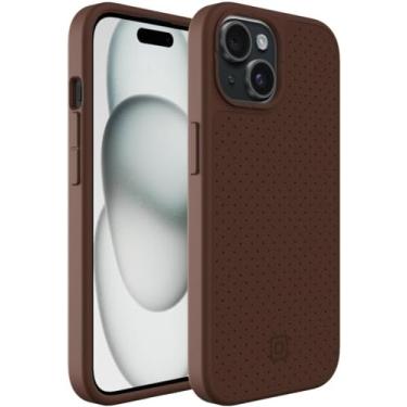 Imagem de Incipio Cru. Capa protetora para iPhone 15, iPhone 14 e iPhone 13 - Proteção contra quedas, sem fio e compatível com 5G, embalagem reciclada sem plástico e compatível com MagSafe (couro sintético