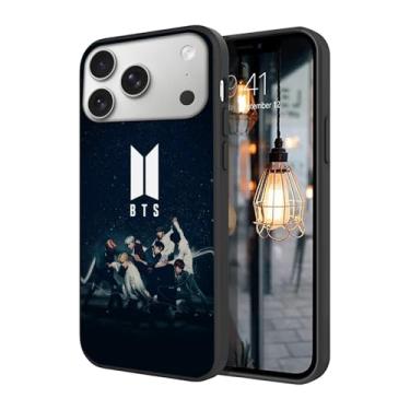 Imagem de WWDIYHOUSE Capa compatível com iPhone 17 Pro, capa à prova de choque de TPU macio com design exclusivo legal para homens/mulheres/meninas/meninos (Fashion-BTS-15)