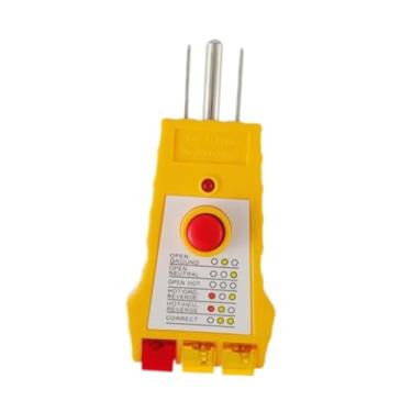 Imagem de Milageto Testador de saída com testador de receptáculo GFCI com testador de soquete de indicação para tomadas elétricas Uso profissional doméstico