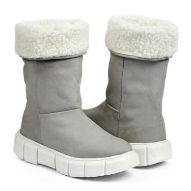 Imagem de Bota Oslo Aspen para Neve em Couro Forrada com Lã e Impermeável Feminina-Feminino