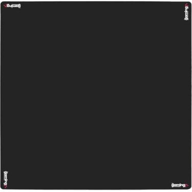 Imagem de The Gaming Mat Company Mahjong Mat. 33" x 33" Black with Stitched Edge Premium Square Playmat for Poker, Dominoes & Bridge, Professional Mahjong Table Cover, Poker Table Top, Card Game Mat