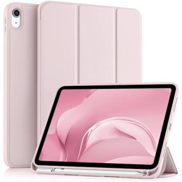 Imagem de Akkerds Capa compatível com iPad (A16) 11ª geração 11 polegadas 2025, para iPad 11 polegadas 2022 com suporte para lápis, capa protetora fina com suporte triplo e traseira