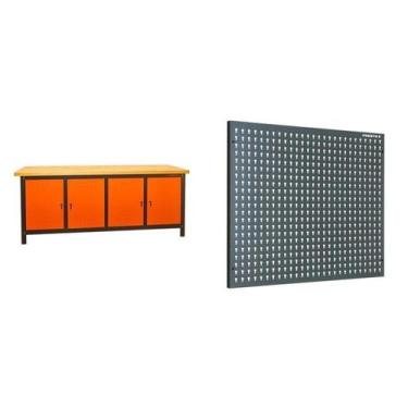 Imagem de Conjunto de Organização Profissional 1 Bancada Aberta 200cm 1 Painel p