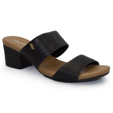 Imagem de Tamanco Usaflex Salto Bloco Feminino