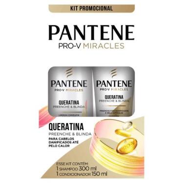 Imagem de Kit pantene queratina shampoo 300ml + condicionador 150ml
