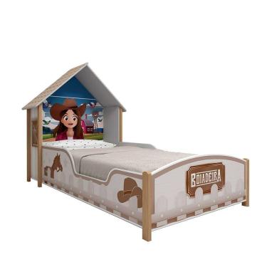 Imagem de Cama Boiadeira 090 Casinha Branco - Gelius