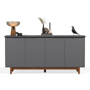 Imagem de Buffet 4 Portas Flow Cinza
