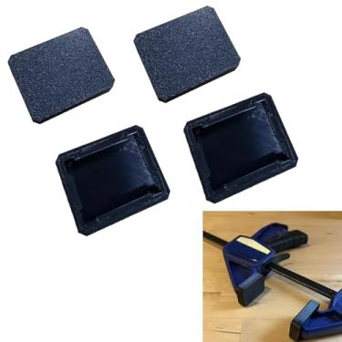 Imagem de Almofadas de mandíbula de substituição pretas para braçadeiras Irwin Quick-Grip, capas de mandíbula, superfície antiderrapante (pacote com 4)