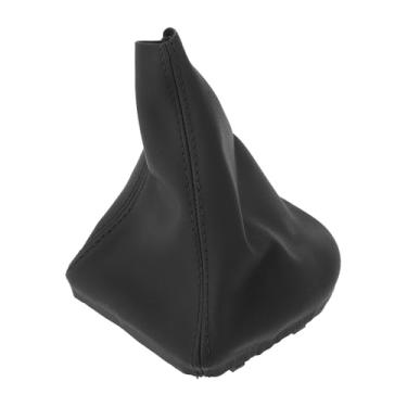 Imagem de Hihaha Polaina de câmbio de marchas para BMW E60 E61 2004-2008 capa de alavanca de câmbio capa de câmbio couro à prova de poeira 1 peça preta