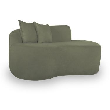 Imagem de Sofá Moderno 2 Lugares Sala E Recepção Bouclé Cor:verde