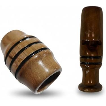 Imagem de Apito Inhambu Açu 03 + Apito Jacu Açu 25 Pios em madeira profissionais