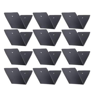 Imagem de Fafeicy Clipes de Viga de Hardware Pergola, Clipes de Furacão de Aço Galvanizado Preto Com Parafusos para Viga de Madeira e de Teto (A. Hanash)