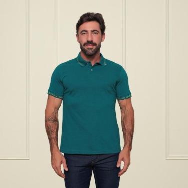 Imagem de Camisa Polo Masculina Sky Surf Manga Curta Lisa Gola com Botão Camiseta-Masculino