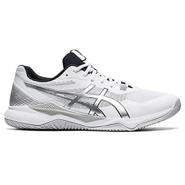 Imagem de ASICS Tênis esportivo masculino Gel-Tactic Indoor, Branco/prata pura, 13