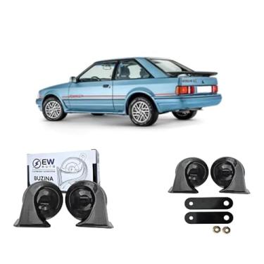 Imagem de BUZINA AUTOMOTIVA CARACOL (PAR) GRAVE/AGUDO PARA ESCORT 1983 >1996 - TIGER AUTO
