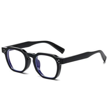 Imagem de Óculos de Sol UV400 - Rivet Oval Leopard Azul para Homens e Mulheres, Esportes ao Ar Livre, Corrida, Ciclismo, Preto e Transparente