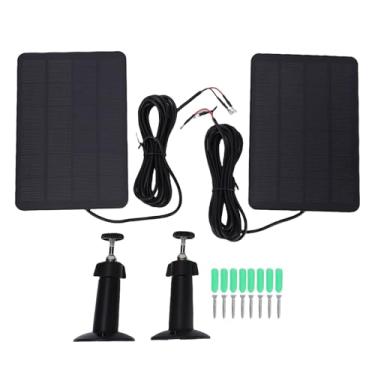 Imagem de Fafeicy Painel Solar de 2 Unidades, Design Monocristalino Com Classificação IP65, Adequado para Campainha de Bateria Em Anel Com Montagem Ajustável de 360 ​​°