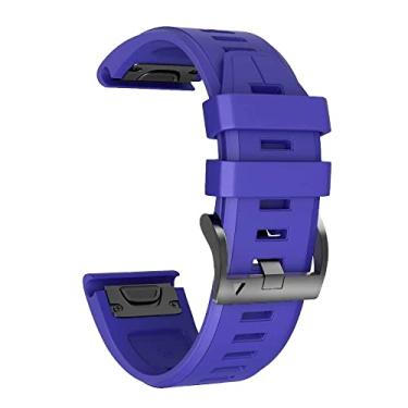 Imagem de VEVEL Pulseira de relógio de silicone de 22 de 26 mm para Garmin Fenix 6 6S 6X Pro 5X 5 Plus 3 HR Enduro 935 S60 Delta Pulseira de relançamento rápido (G,26 mm Descent Mk1 MK2)