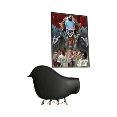 Imagem de Pôster Vintage Do Filme De Terror Pennywise, Adesivo DIY Para Decoraçã