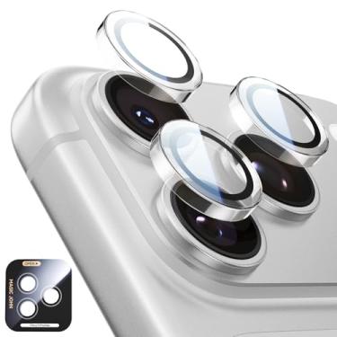 Imagem de 2 peças de protetor de lente de câmera para iPhone 17 Pro Max/17 Pro, anel individual de metal (prata)